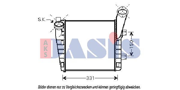 AKS DASIS Kompressoriõhu radiaator 047013N
